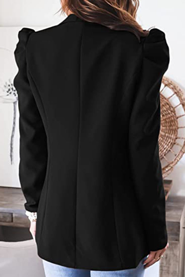 Stilla | Bubble Sleeve Åben Front Blazer