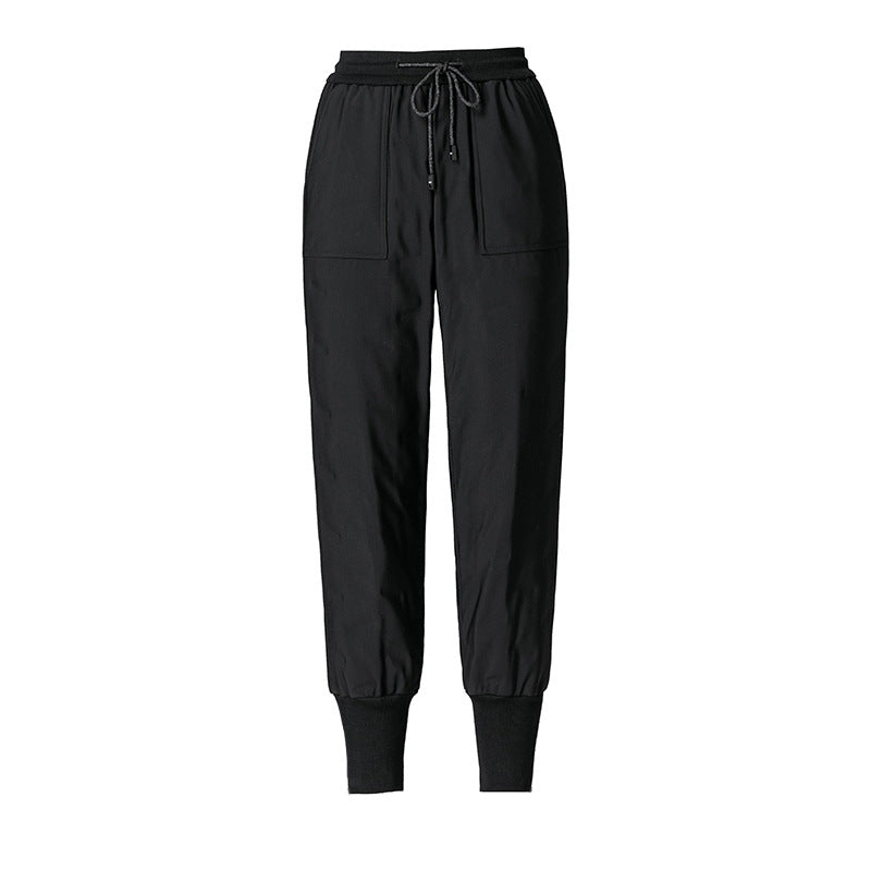 Dame sporty funktionsbukser med elastisk talje og moderne sidelommer Stilla