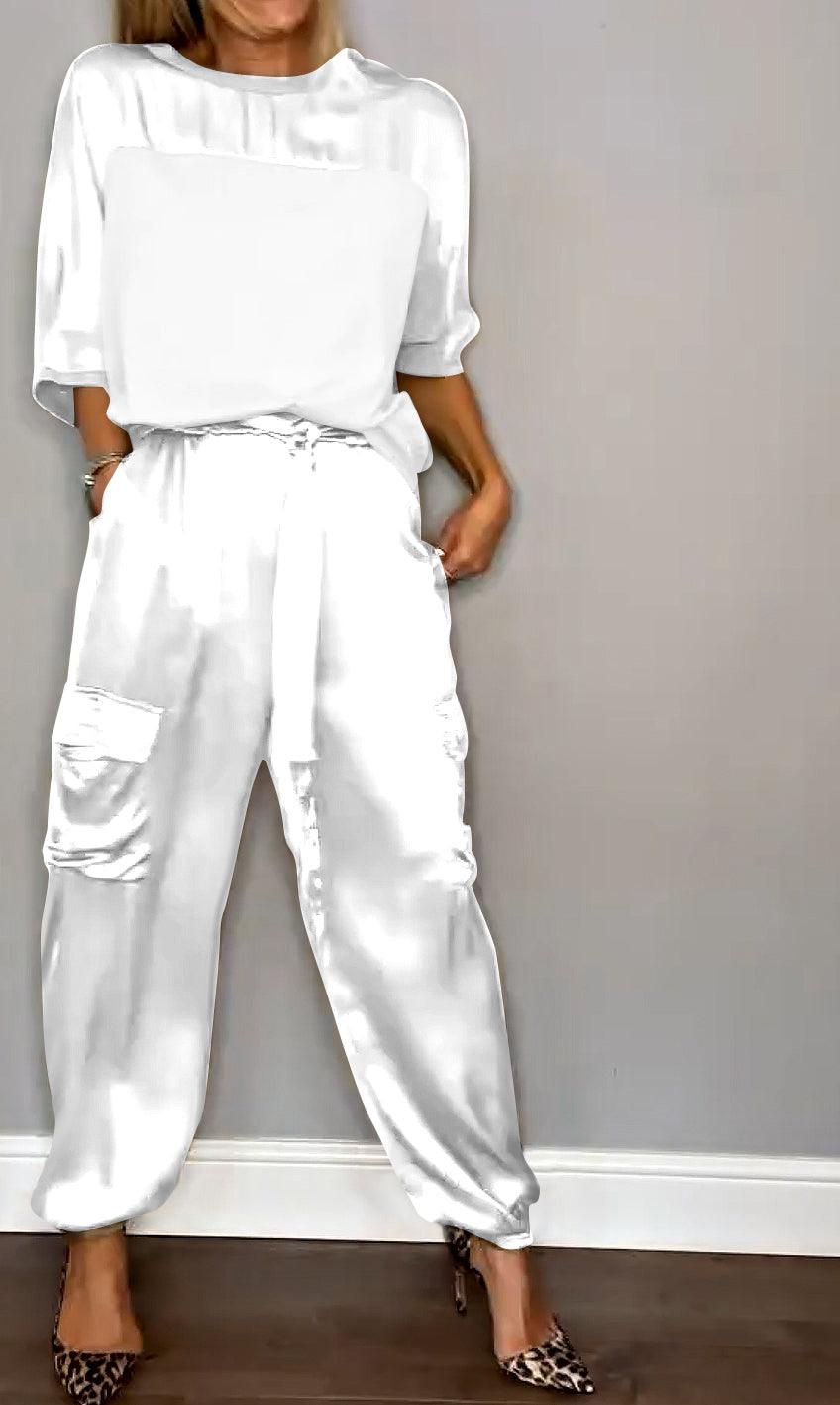 Stilla | Satin Casual To-stykke sæt