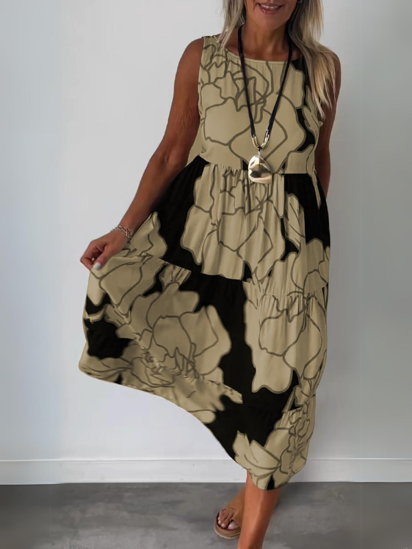 Stilla | Stilfuld Blomstret Print Kjole