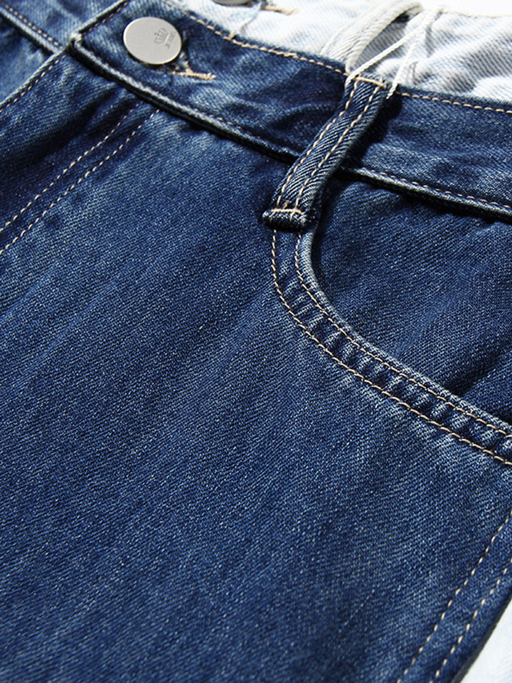 Stilla | Knaplukning Slids Frayed Hem Jeans