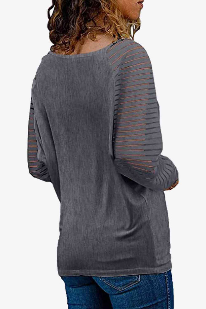 Stilla | Neck Lang Raglan Ærme Top