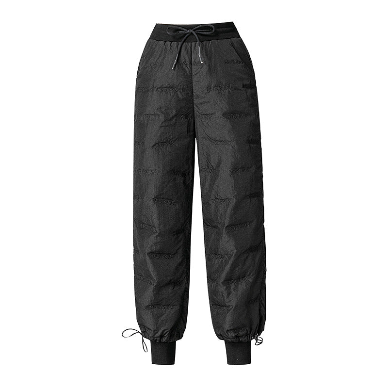 Dame Sporty Bred Funktionsbukser med elastisk talje og lynlåse Stilla