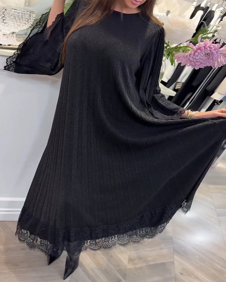 Stilla | Rund halsudskæring Løs blonde patchwork