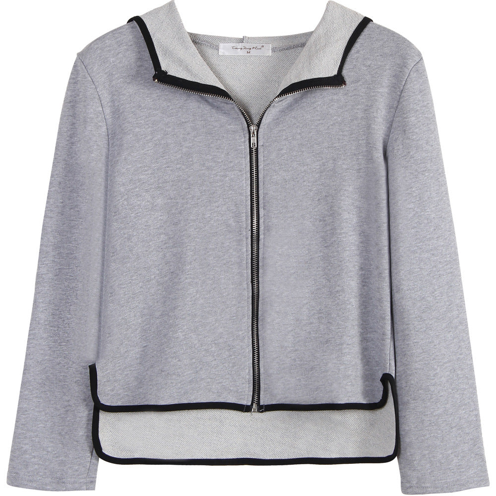 Kvinder sporty sweatshirt jakke med praktisk lynlås Stilla