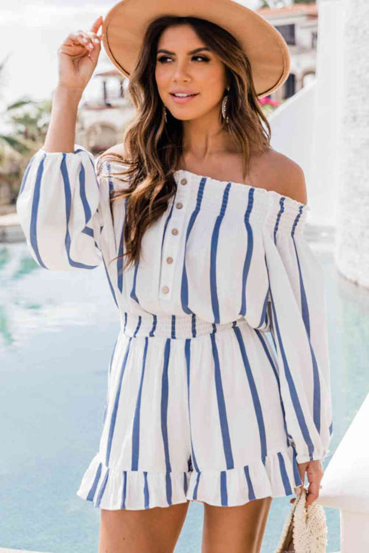 Stilla | Off Shoulder Smocked Romper