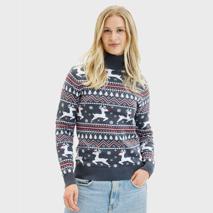 Stilla | Den stilfulde højhalset julesweater til damer