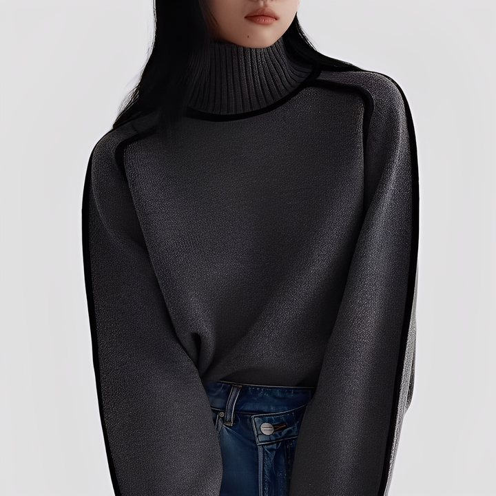 Stilla | Elegant, Afslappet Dame-Rullekravepullover