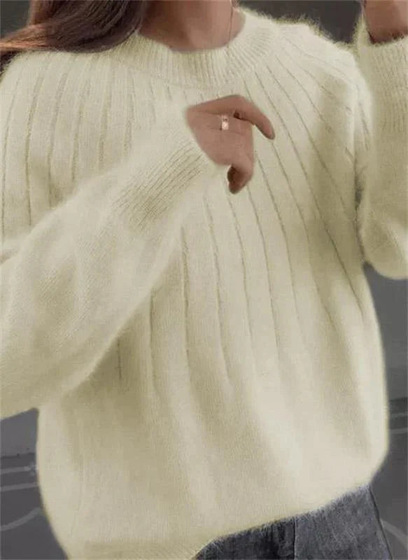 Stilla | Fuzzende Cashmere Lignende Strikpullover