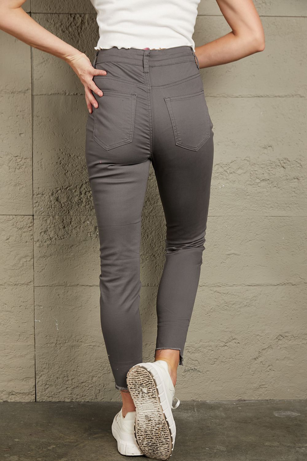 Stilla | Knapper Flue Kante Detalje Skinny Jeans