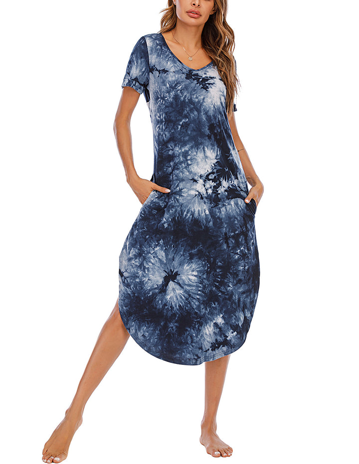 Dame Tie-Dye Maxikjole Stilla