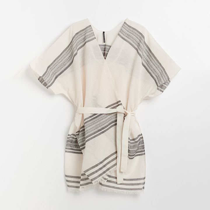Dame lettere stribet strand cover-up kjole Stilla
