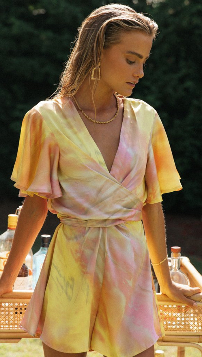 Dame Wickelkjole i romantisk Boho-stil Stilla