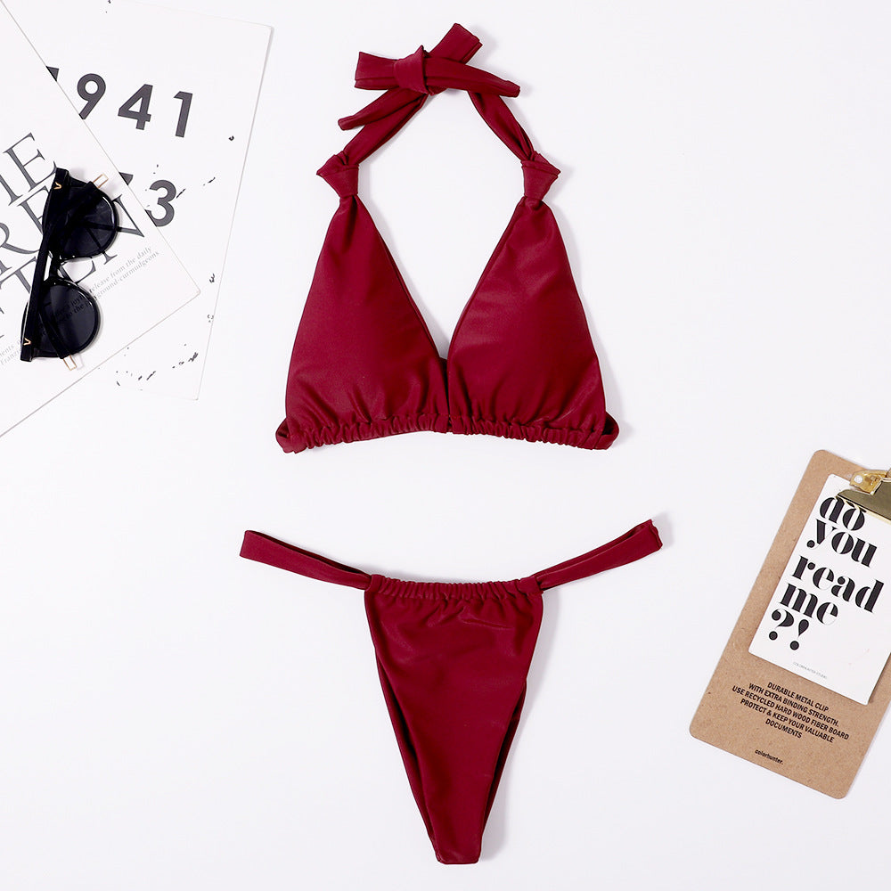 Dame Kvalitets Triangel-Bikini Stilla