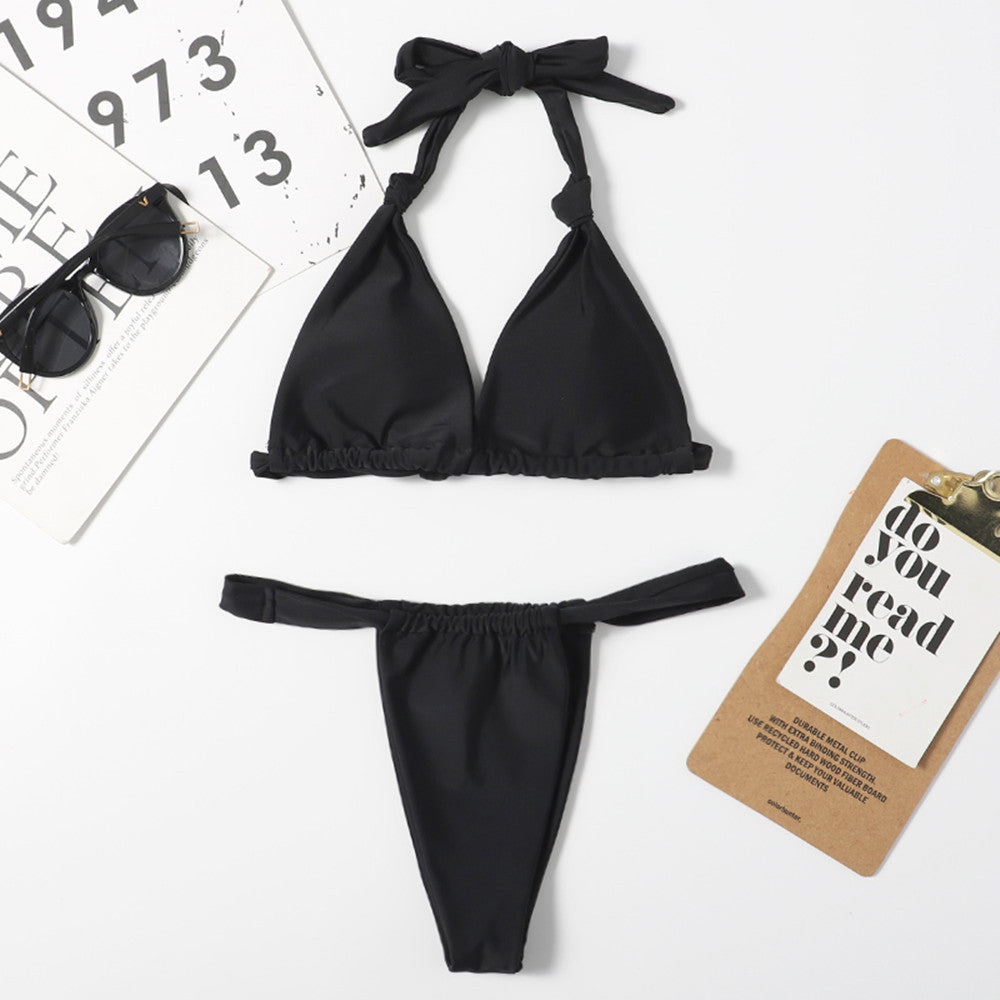 Dame Kvalitets Triangel-Bikini Stilla