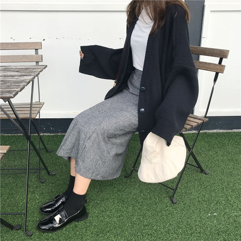 Kvinders Oversized Strik Cardigan Stilla
