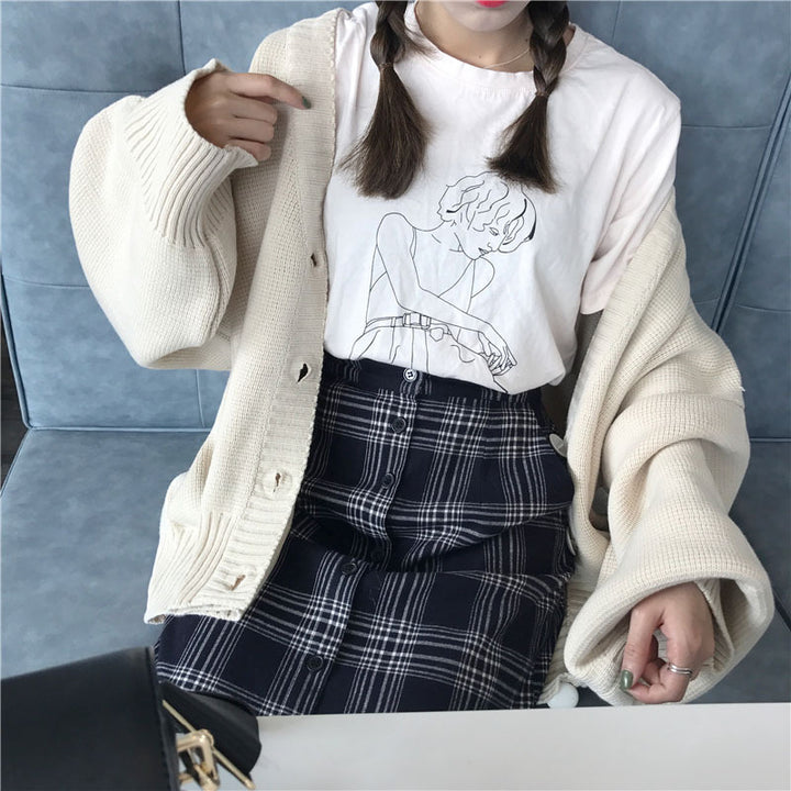 Kvinders Oversized Strik Cardigan Stilla