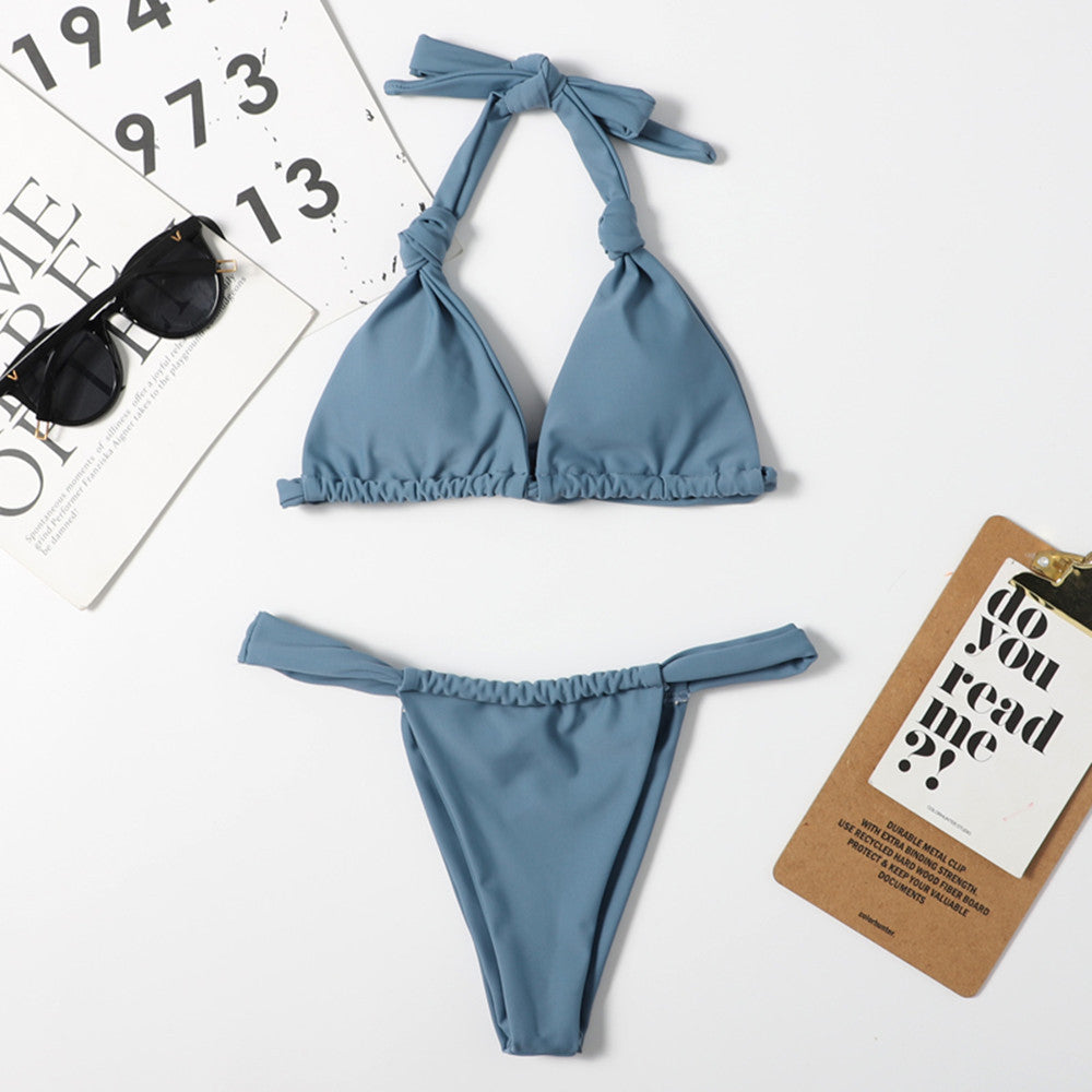 Dame Kvalitets Triangel-Bikini Stilla