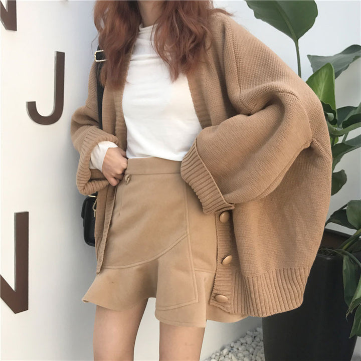 Kvinders Oversized Strik Cardigan Stilla