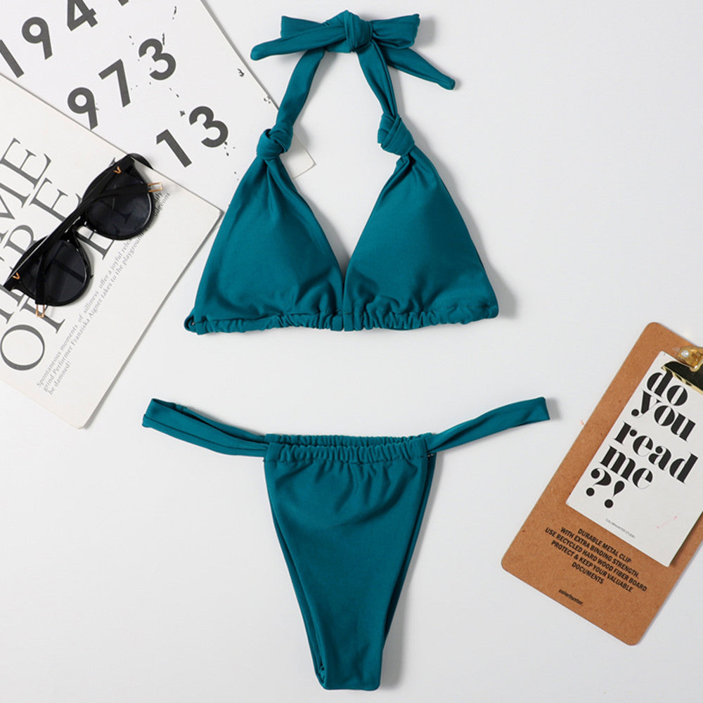 Dame Kvalitets Triangel-Bikini Stilla