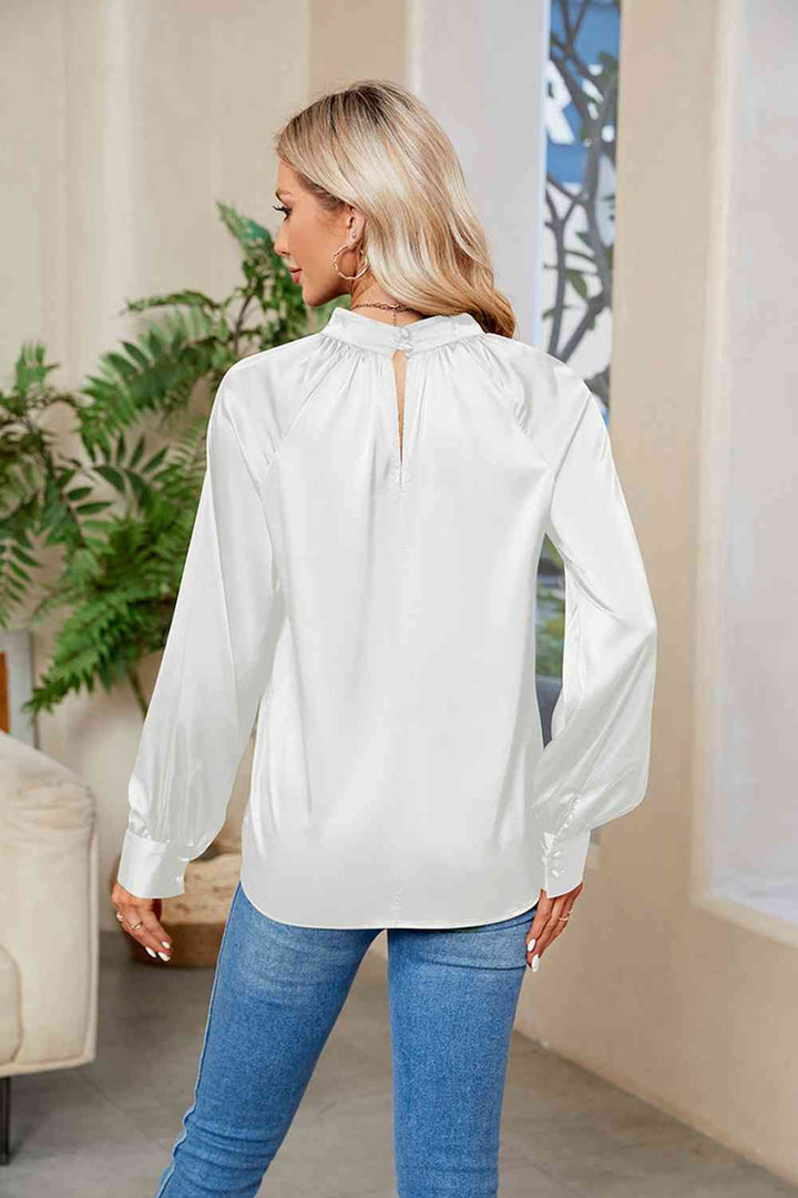 Stilla | Mock Neck Langærmet Top