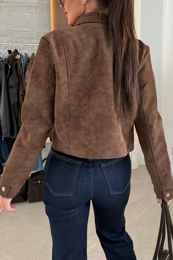 Stilla | Stilfuld Langærmet Casual Jakke med Knapper