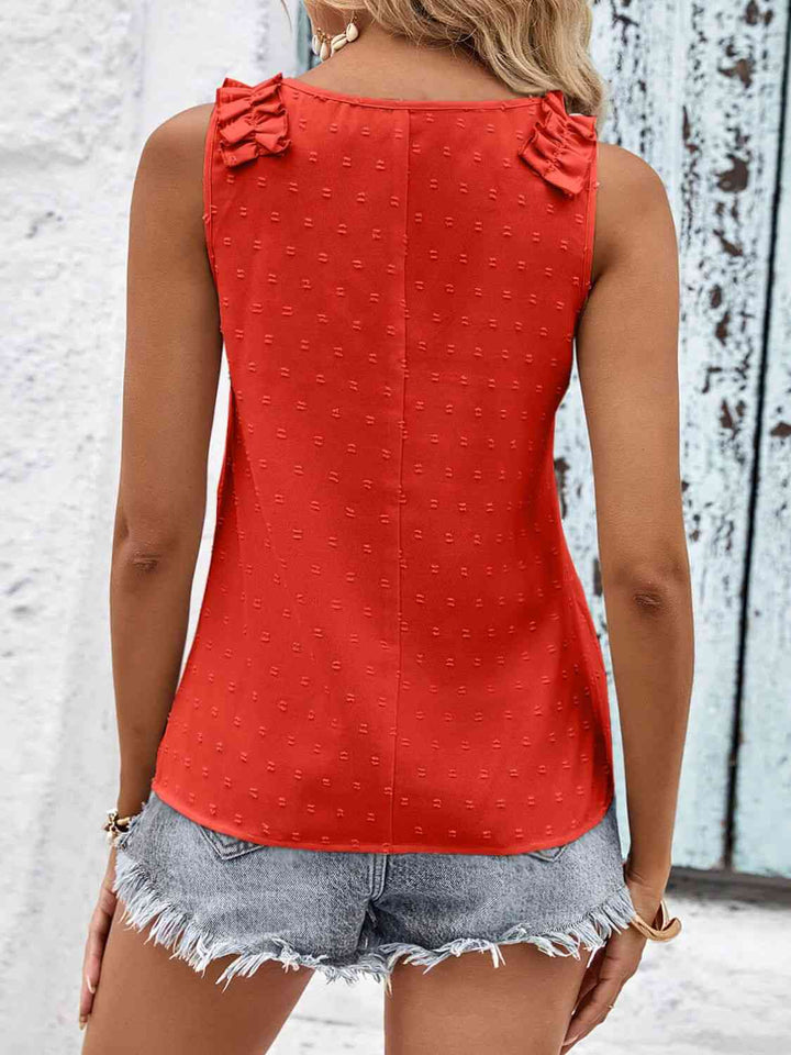 Stilla | Dot Shoulder Detail V-hals Tank