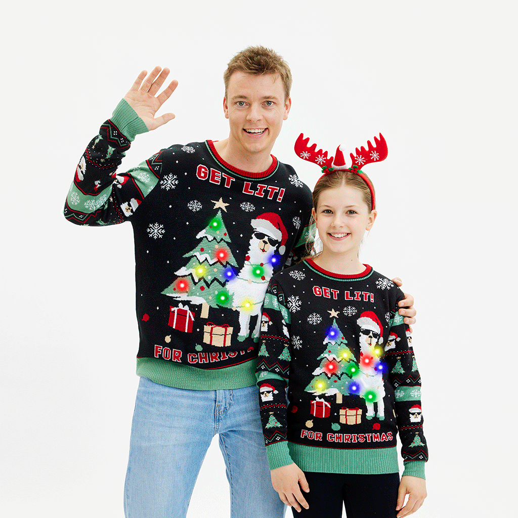 Stilla | Get Lit Llama Jul Juletrøje Herrer