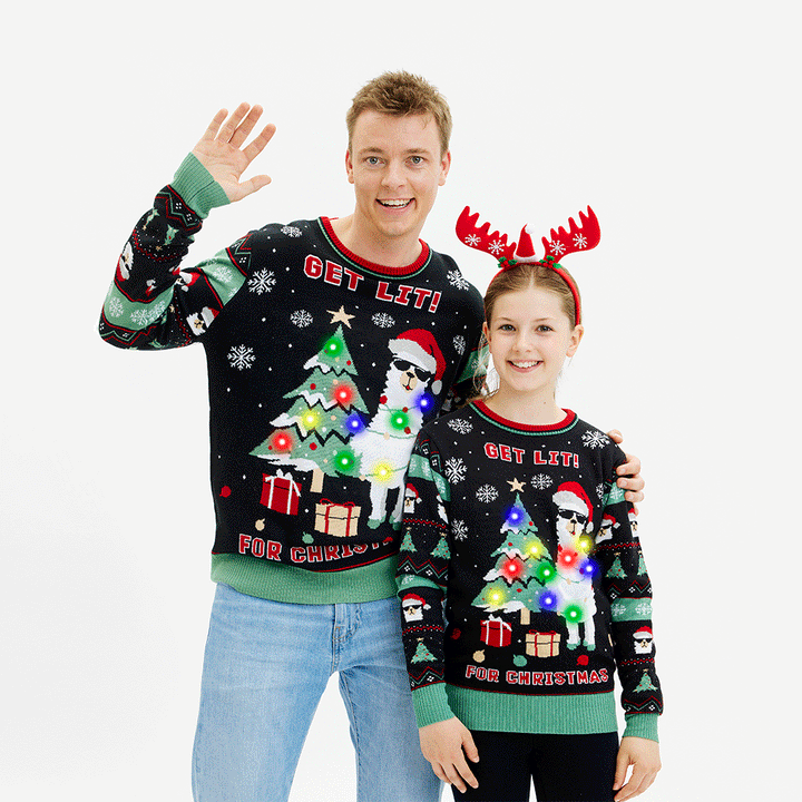 Stilla | Get Lit Llama Jul Juletrøje Herrer