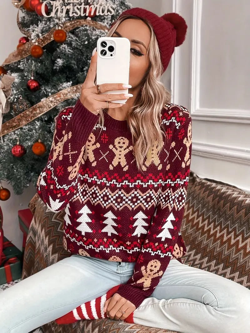 Stilla | Pullover med festligt rensdyr