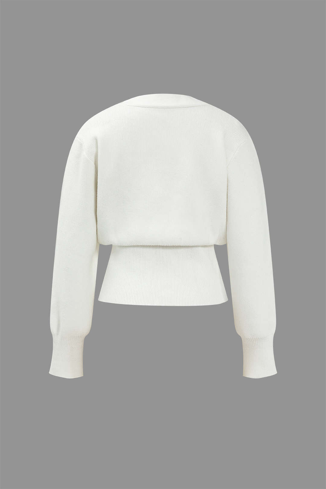 Stilla | Pullover Cardigan med V-Udskæring