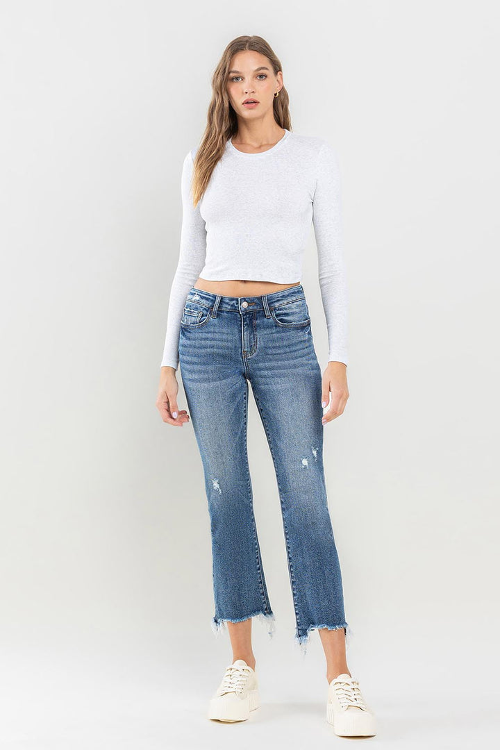 Stilla | Mellemhøj Slidser Hæm Jeans