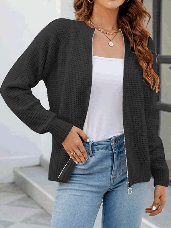 Stilla | Komfortabel lynlås cardigan