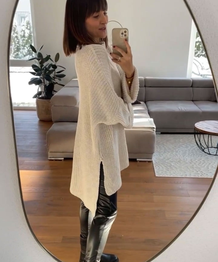 Stilla | Cozy Oversized Strik Sweater I Blød Beige