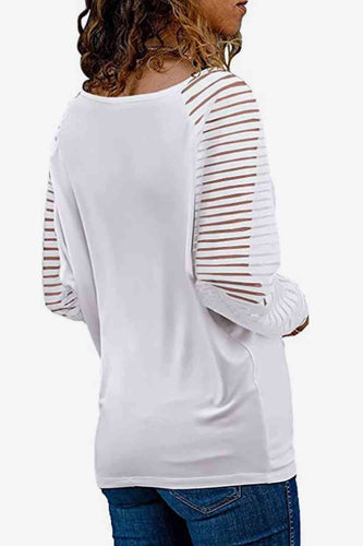 Stilla | Neck Lang Raglan Ærme Top