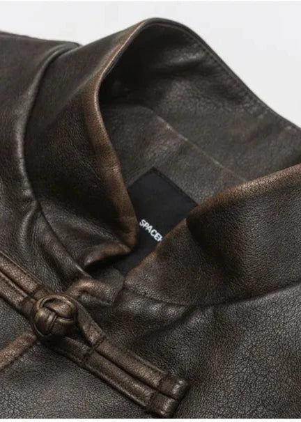 Stilla | Casual PU-læderjakke med ståkrave