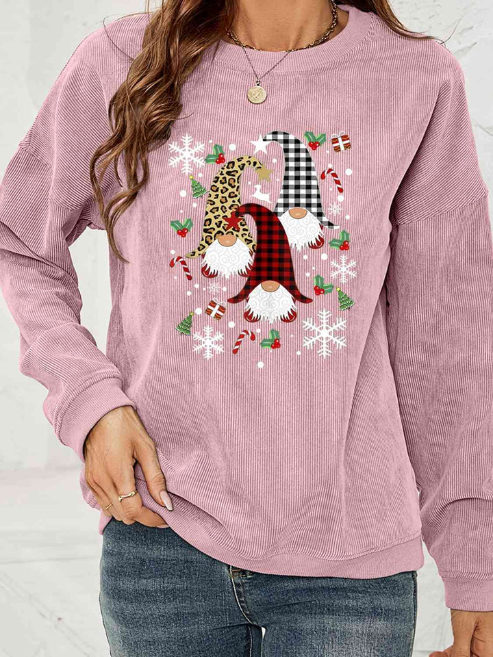 Stilla | Gnome Graphic Drop Shoulder Sweatshirt
