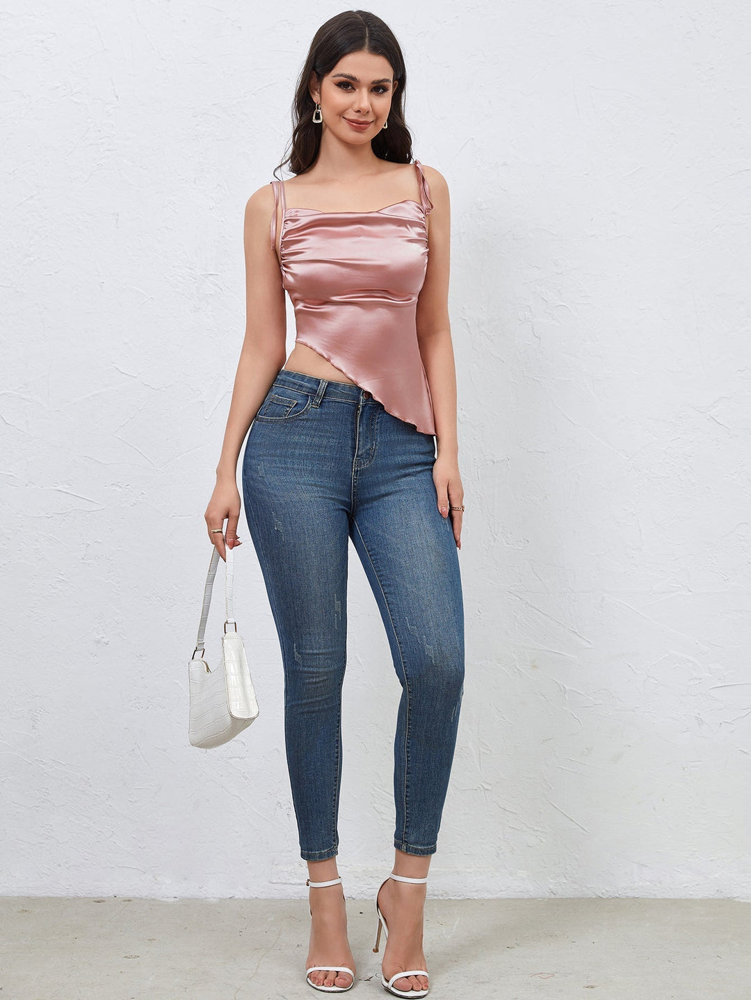 Stilla | Kort Top Rosa Med Spidse Lukning
