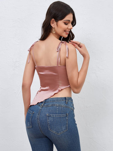 Stilla | Kort Top Rosa Med Spidse Lukning