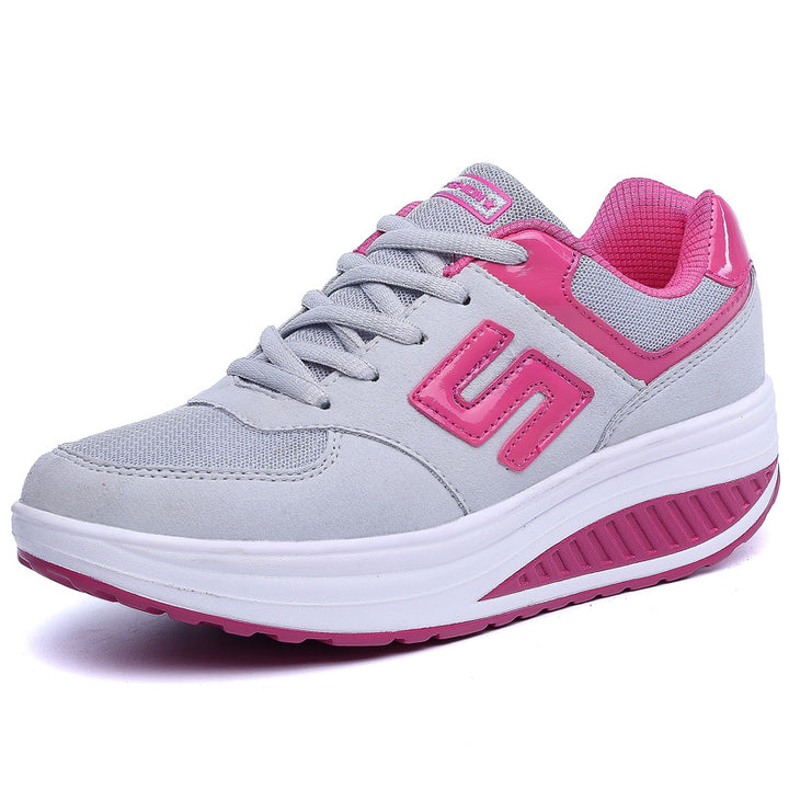 Dame nan Balance-Vandring-Sneaker med ergonomisk vippebund og aflastende mellemsål Skovae