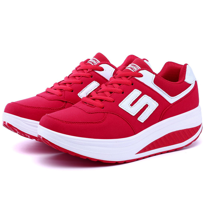 Dame nan Balance-Vandring-Sneaker med ergonomisk vippebund og aflastende mellemsål Skovae