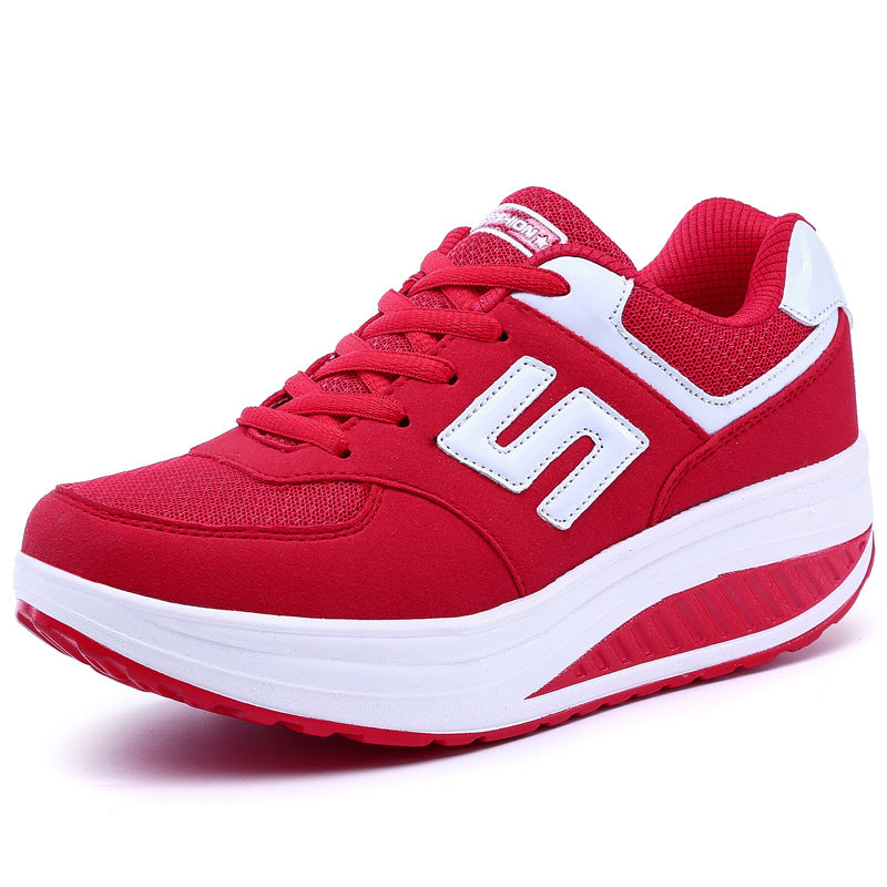Dame nan Balance-Vandring-Sneaker med ergonomisk vippebund og aflastende mellemsål Skovae