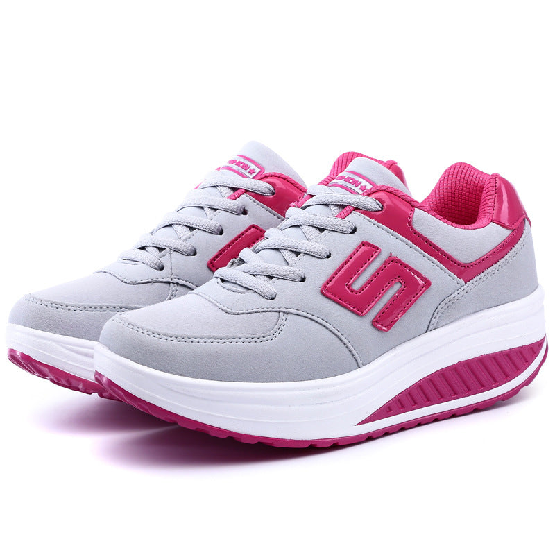 Dame nan Balance-Vandring-Sneaker med ergonomisk vippebund og aflastende mellemsål Skovae