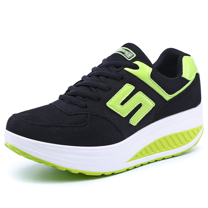 Dame nan Balance-Vandring-Sneaker med ergonomisk vippebund og aflastende mellemsål Skovae