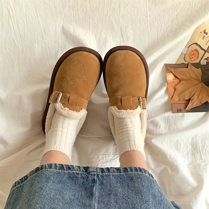 Stilla | Lunt Loafers Med Fleeceforing Varme Slip on Blød Sål Skridsikre