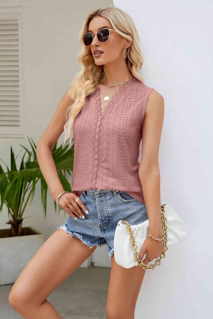 Stilla | Blonde V-hals Tank