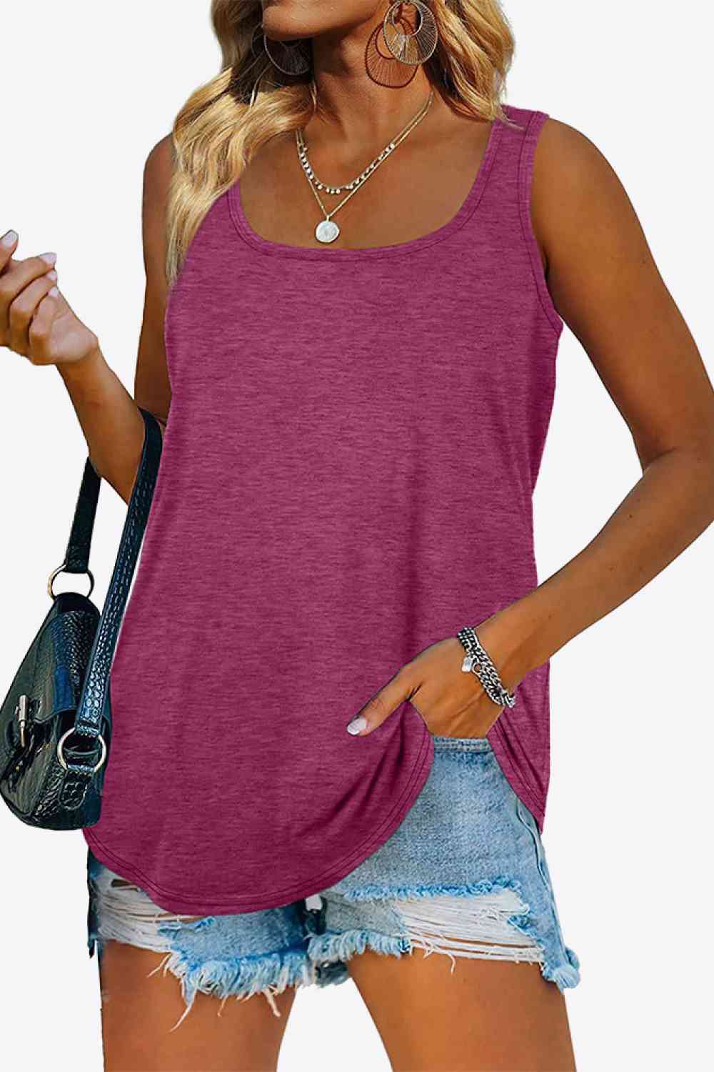 Stilla | Hem Square Neck Tank