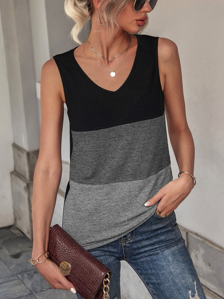 Stilla | Block Bred Strop Tank