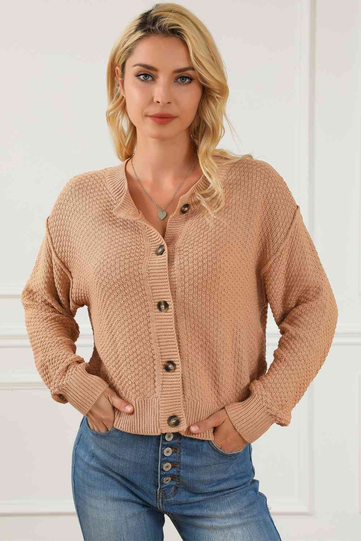 Stilla | Skulderknap Front Cardigan