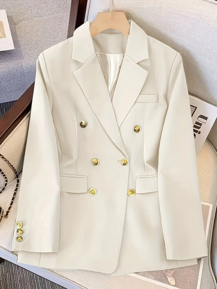 Stilla | Elegant Business Slim Blazer med gyldne knapper Ideel til alle årstider